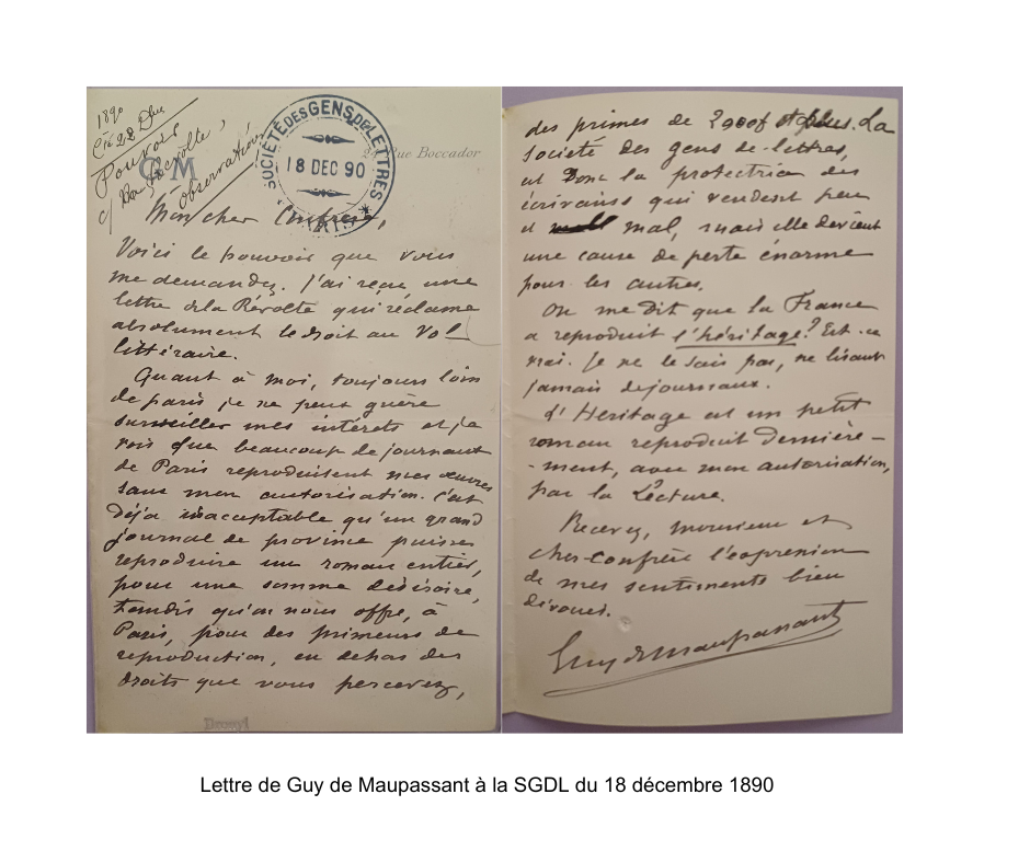 Lettre Maupassant