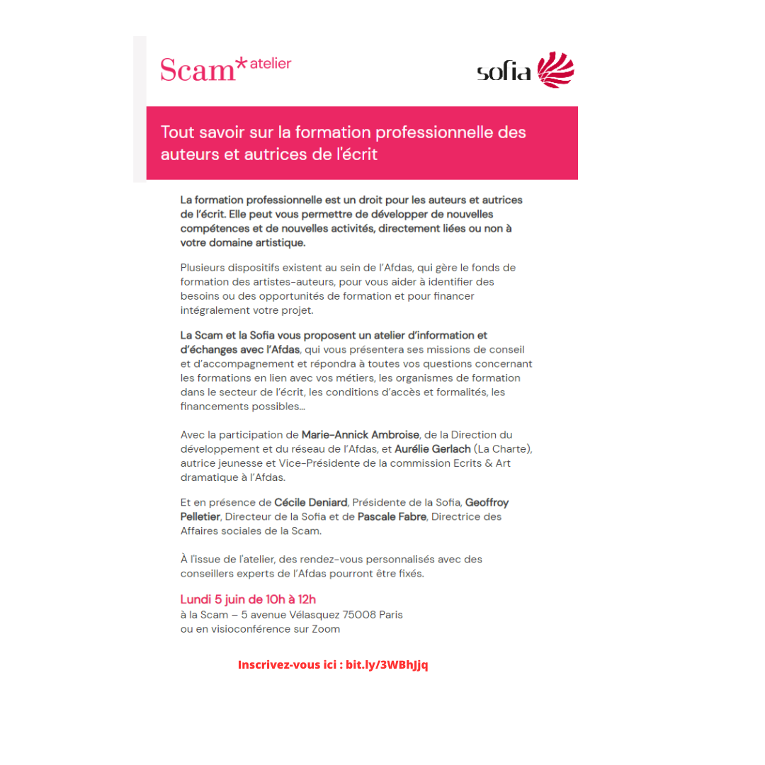 atelier Afdass Scam Sofia 5 juin