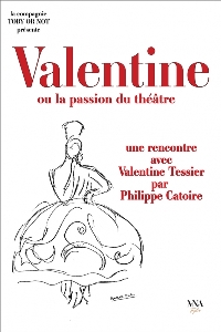 Valentine affiche contours gris web